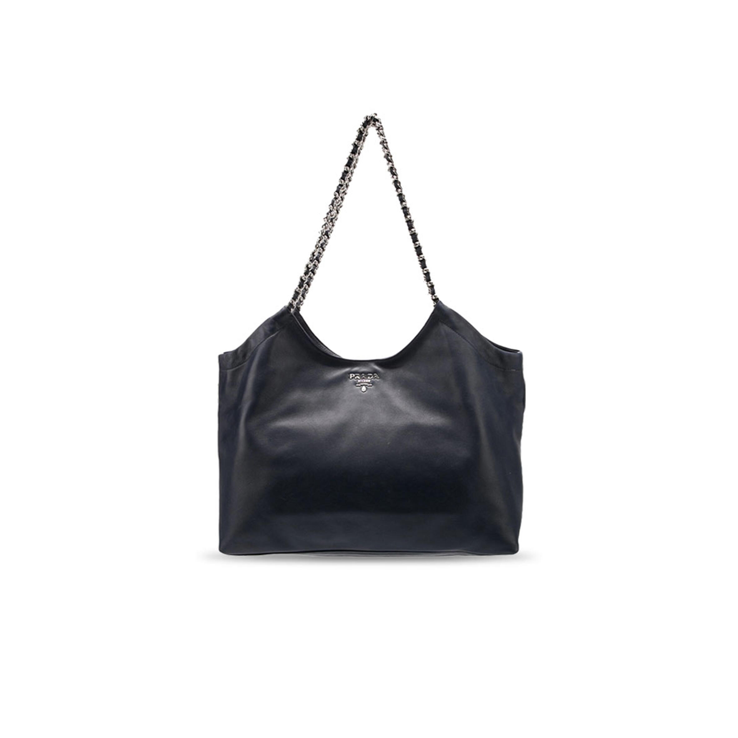 PRADA SOFT CALF CHAIN TOTE 1BA638 (39*29*19cm)